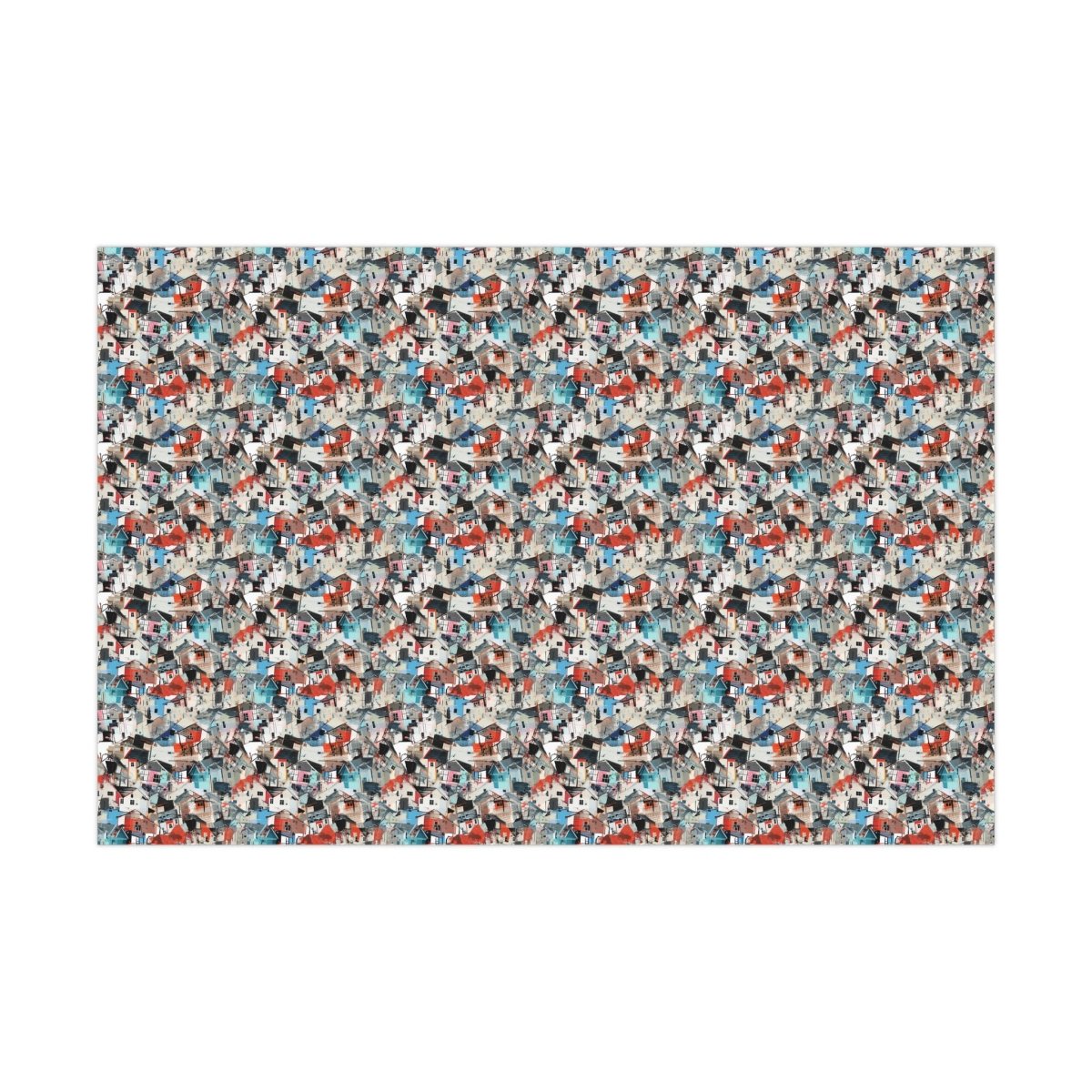 Neighborhood Collage Trash Polka Gift Wrap - Home Decor | ShirtyAgents