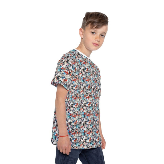 Neighborhood Collage Trash Polka – Kids Tee - All Over Prints | ShirtyAgents