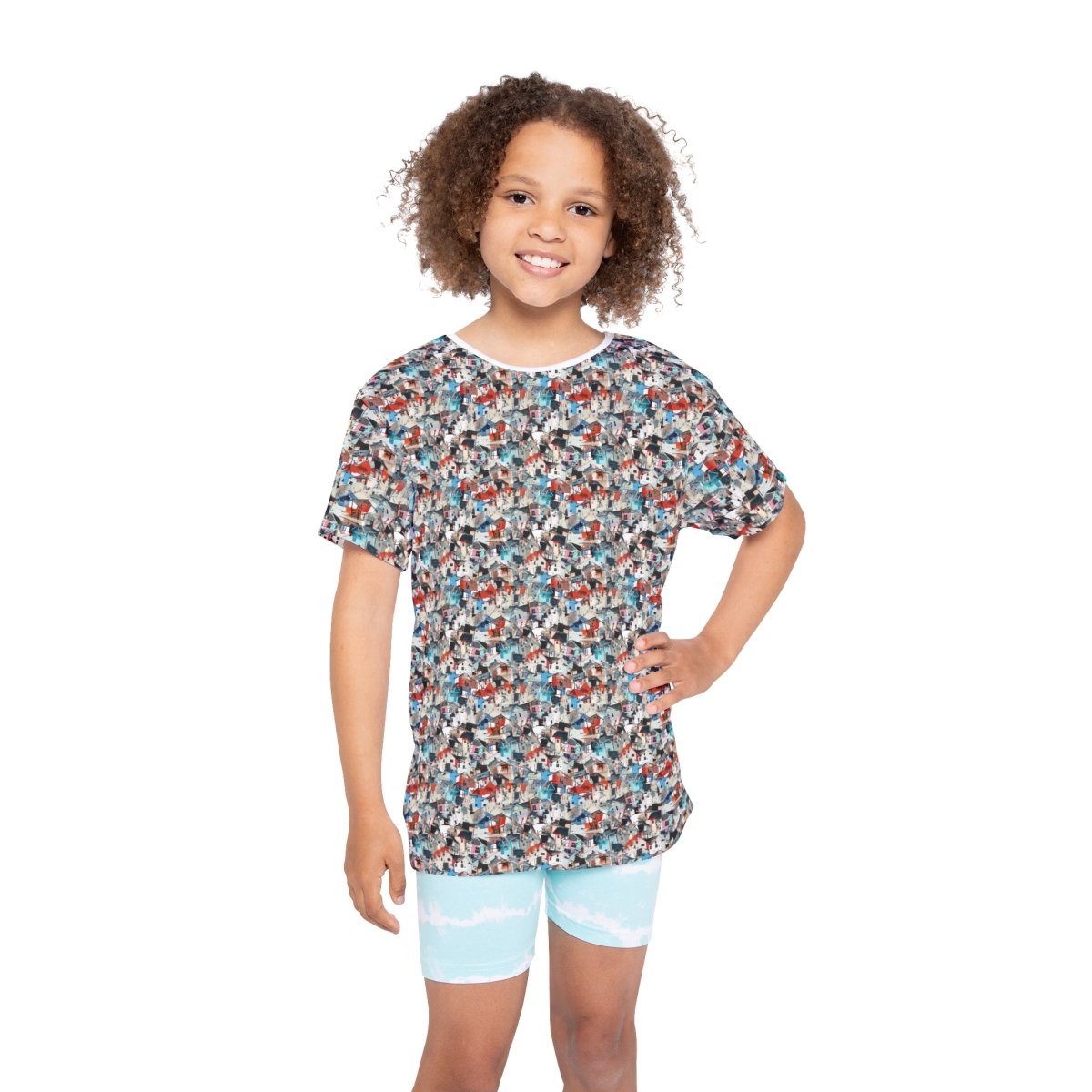 Neighborhood Collage Trash Polka – Kids Tee - All Over Prints | ShirtyAgents