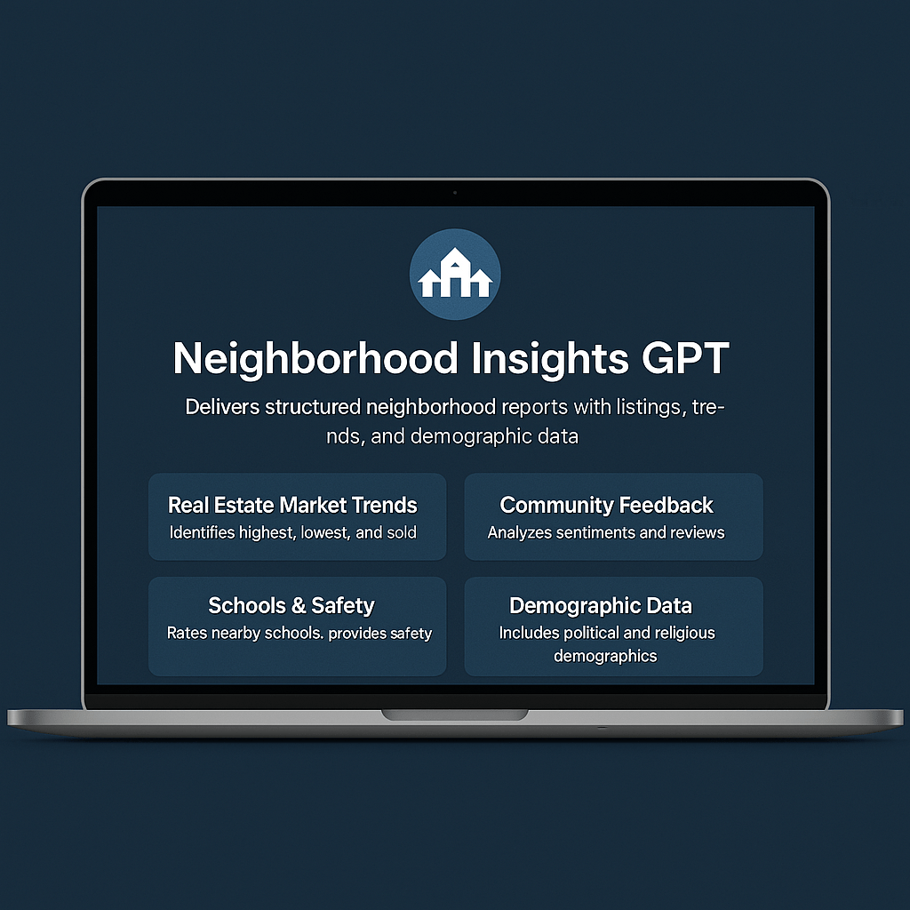 Neighborhood Insights GPT for Real Estate Professionals | Ai GPT - | ShirtyAgents