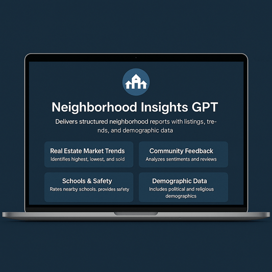 Neighborhood Insights GPT for Real Estate Professionals | Ai GPT - | ShirtyAgents