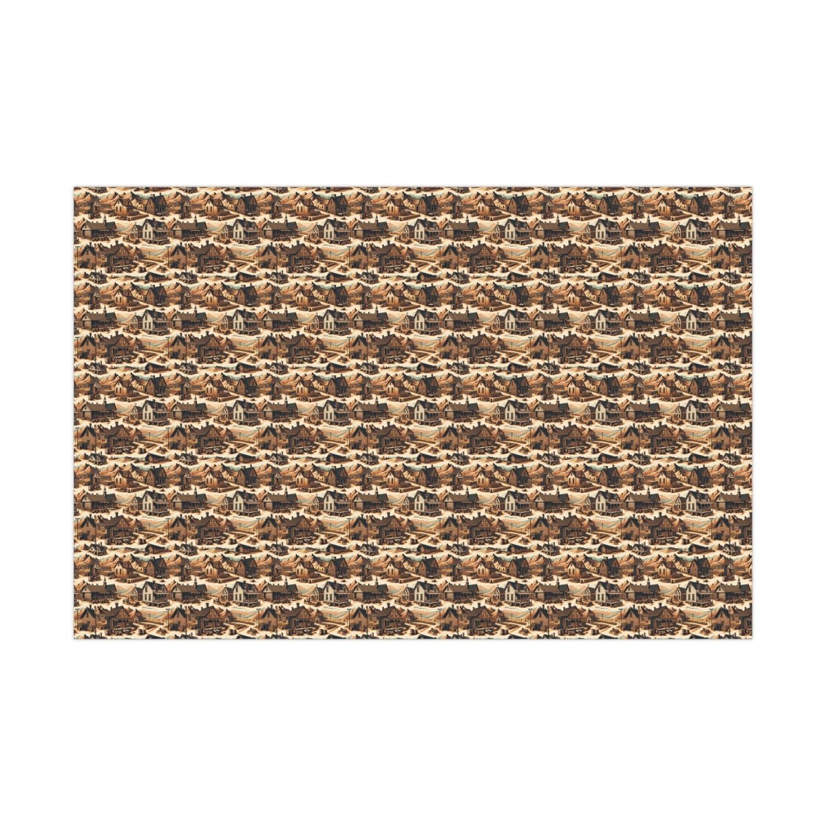 Old Western Neighborhood Gift Wrap - Home Decor | ShirtyAgents