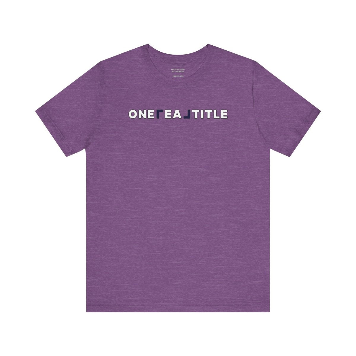 ONE REAL Title Bold Text Logo Contrast - T-Shirt | ShirtyAgents