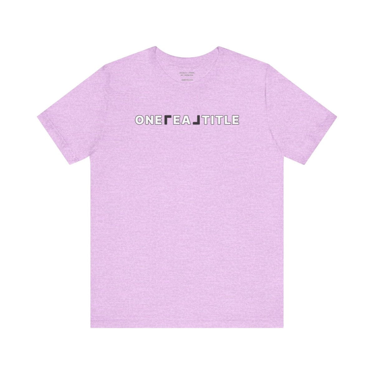 ONE REAL Title Bold Text Logo Contrast - T-Shirt | ShirtyAgents