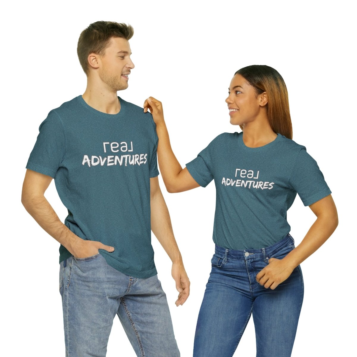 REAL Adventures White - T-Shirt | ShirtyAgents