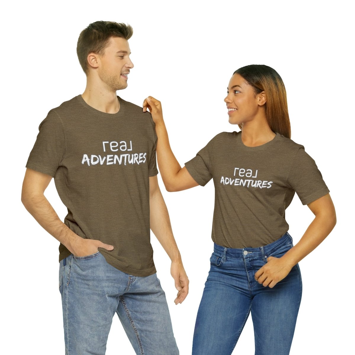 REAL Adventures White - T-Shirt | ShirtyAgents