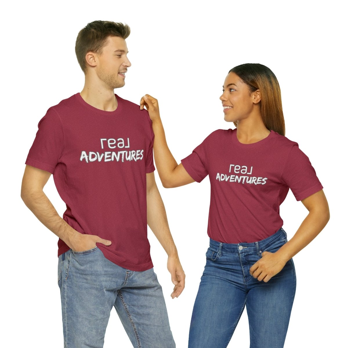 REAL Adventures White - T-Shirt | ShirtyAgents