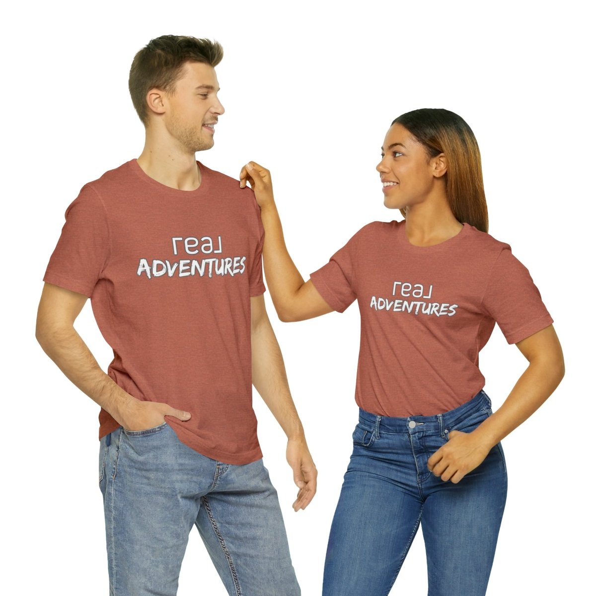 REAL Adventures White - T-Shirt | ShirtyAgents