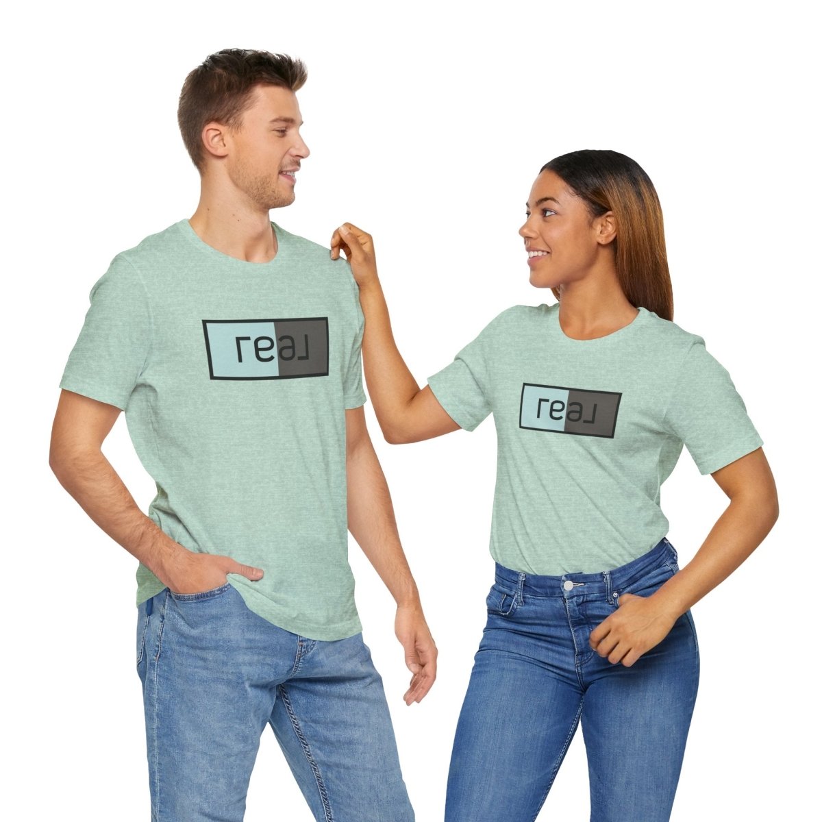 Real Broker Logo Modern Mint & Grey T-Shirt – Unofficial Edition - T-Shirt | ShirtyAgents
