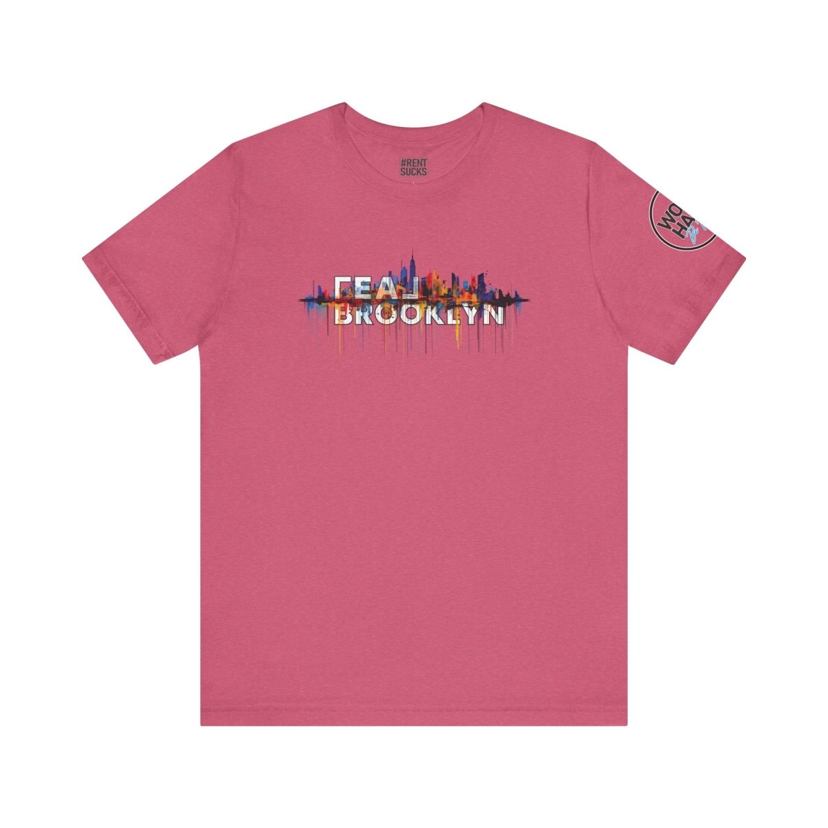 REAL Brooklyn Skyline Vector Drip - T-Shirt | ShirtyAgents