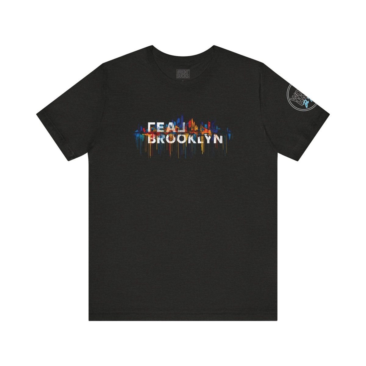 REAL Brooklyn Skyline Vector Drip - T-Shirt | ShirtyAgents