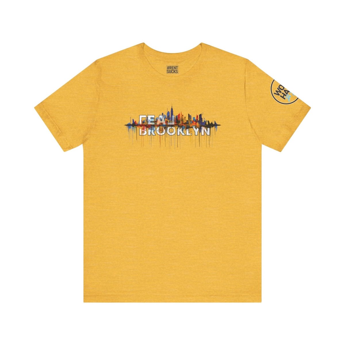 REAL Brooklyn Skyline Vector Drip - T-Shirt | ShirtyAgents