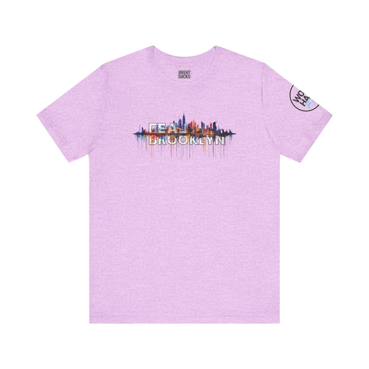 REAL Brooklyn Skyline Vector Drip - T-Shirt | ShirtyAgents