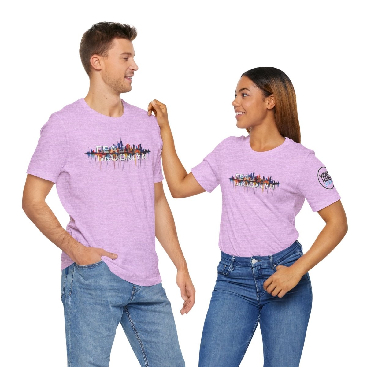 REAL Brooklyn Skyline Vector Drip - T-Shirt | ShirtyAgents