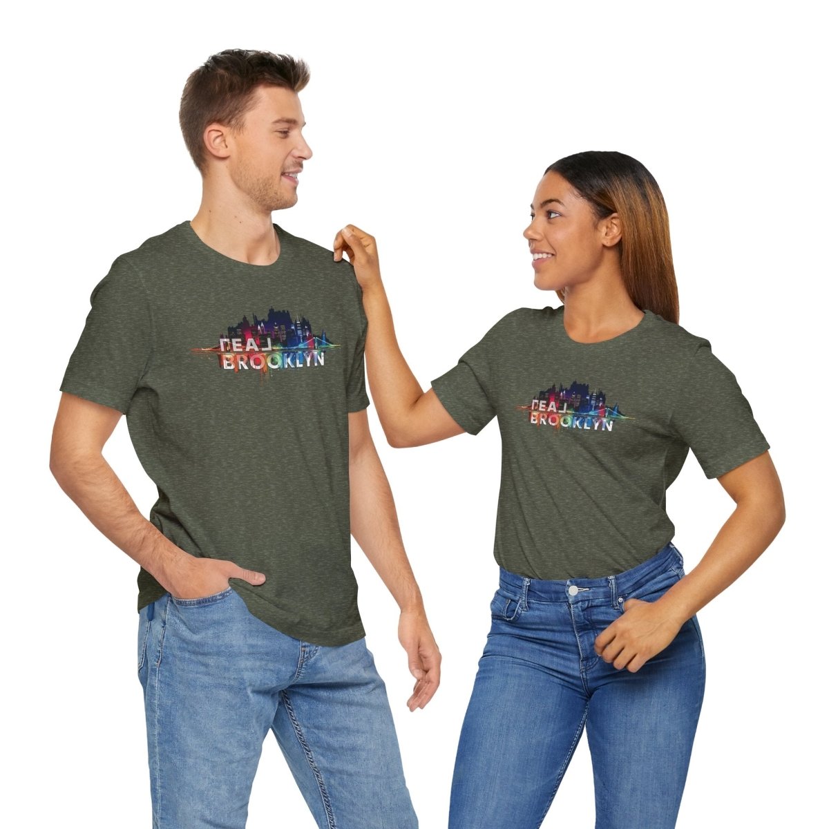 REAL Brooklyn Skyline Vector Picasso - T-Shirt | ShirtyAgents