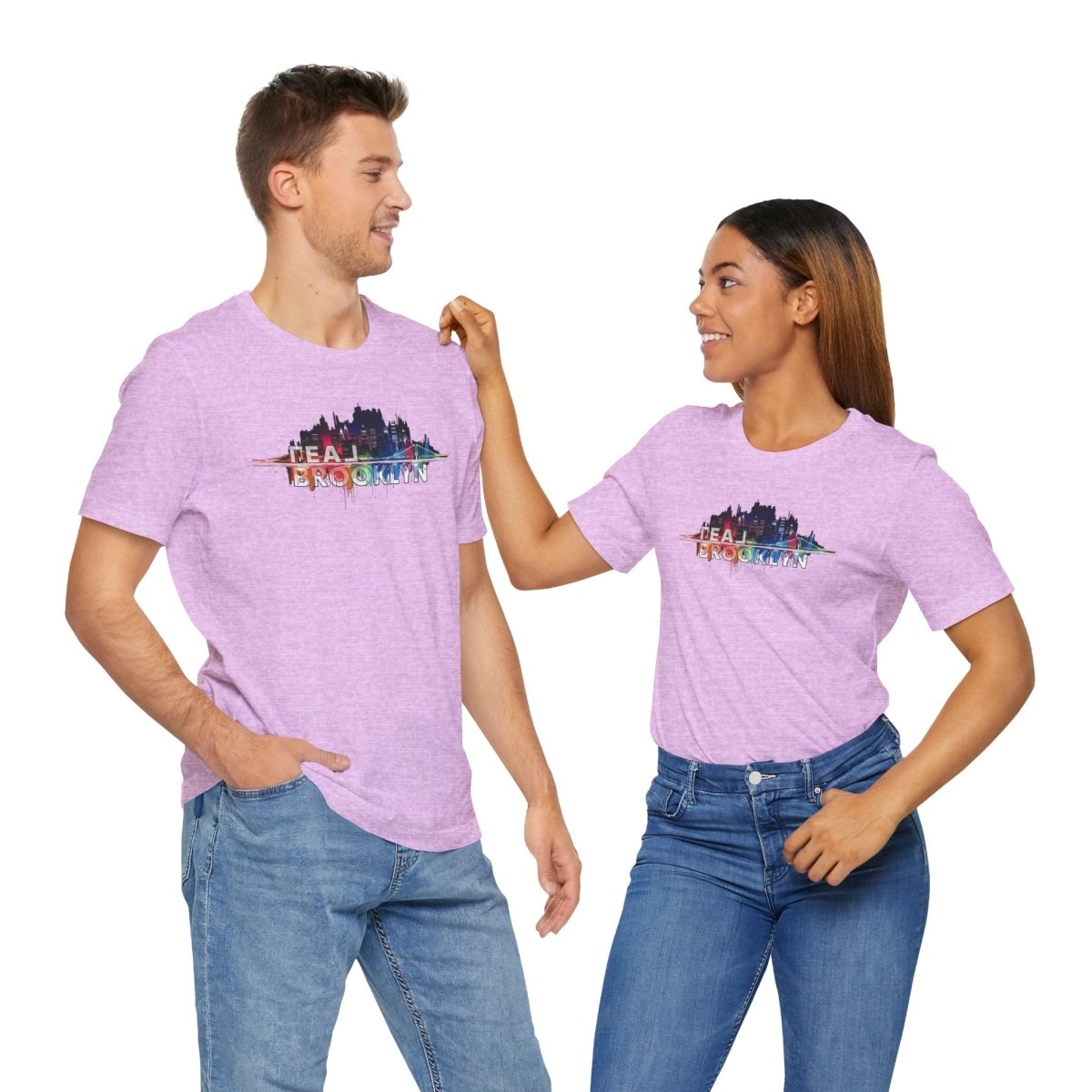 REAL Brooklyn Skyline Vector Picasso - T-Shirt | ShirtyAgents