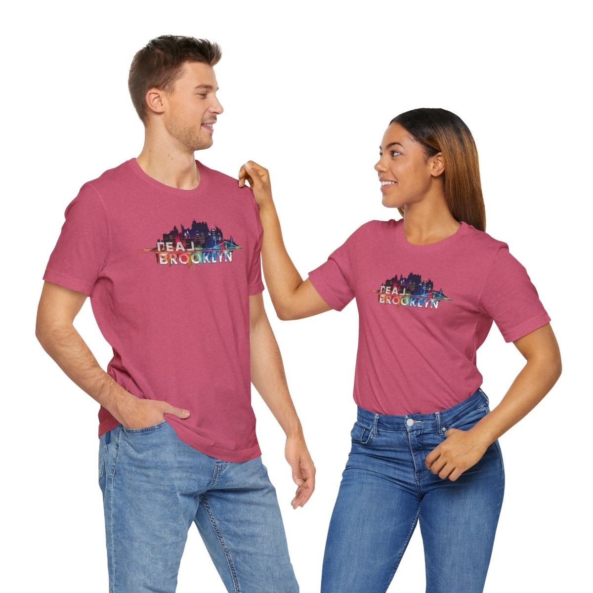 REAL Brooklyn Skyline Vector Picasso - T-Shirt | ShirtyAgents