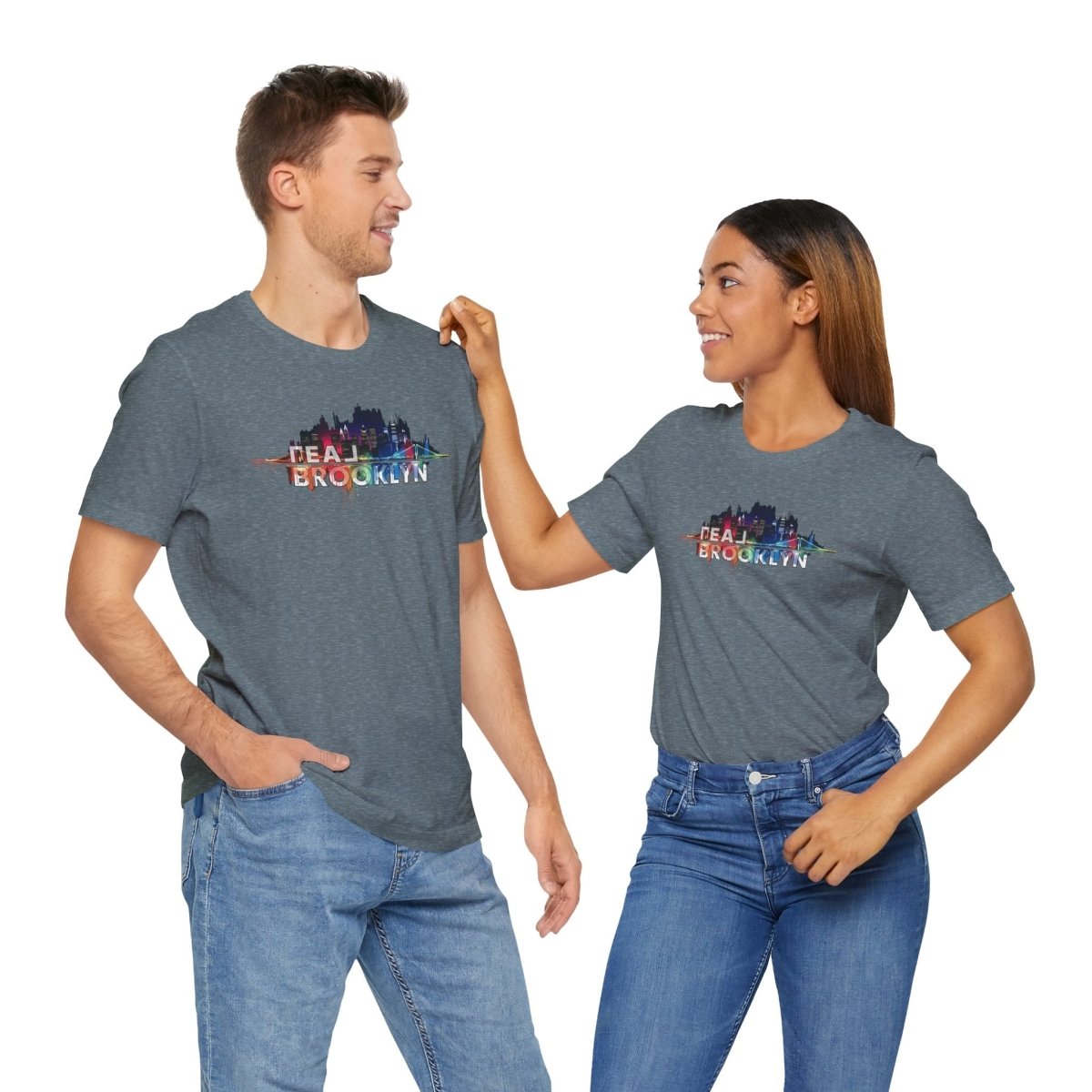 REAL Brooklyn Skyline Vector Picasso - T-Shirt | ShirtyAgents