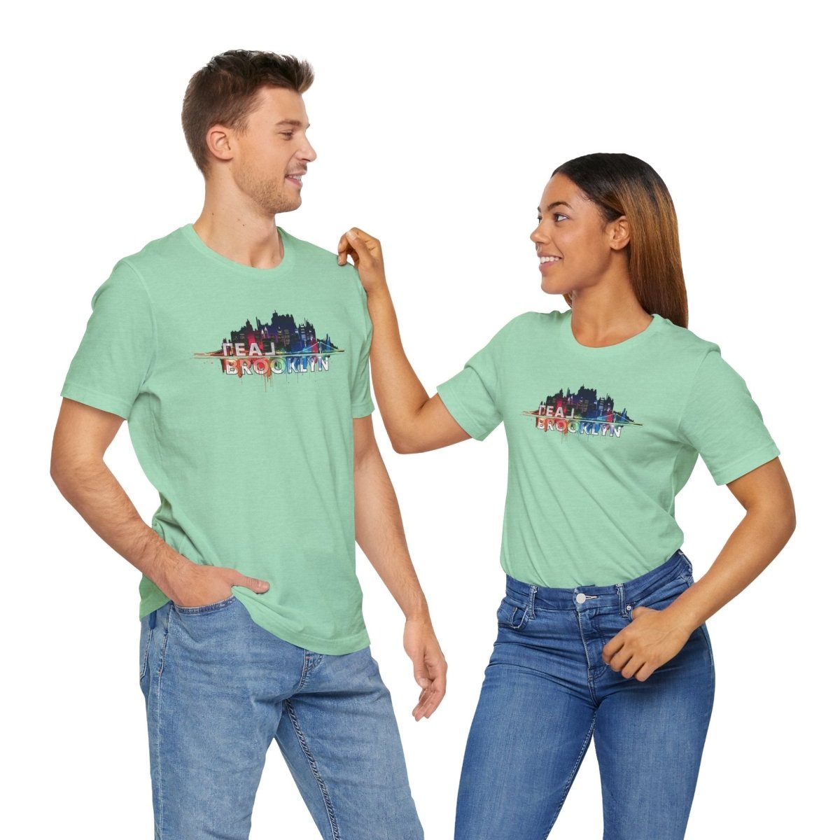 REAL Brooklyn Skyline Vector Picasso - T-Shirt | ShirtyAgents