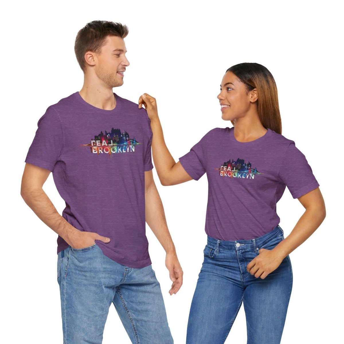 REAL Brooklyn Skyline Vector Picasso - T-Shirt | ShirtyAgents