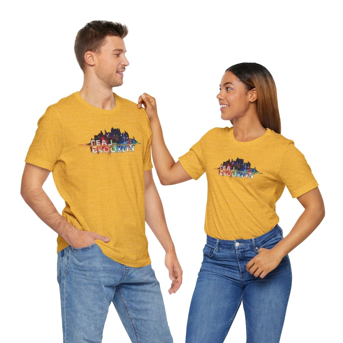 REAL Brooklyn Skyline Vector Picasso - T-Shirt | ShirtyAgents