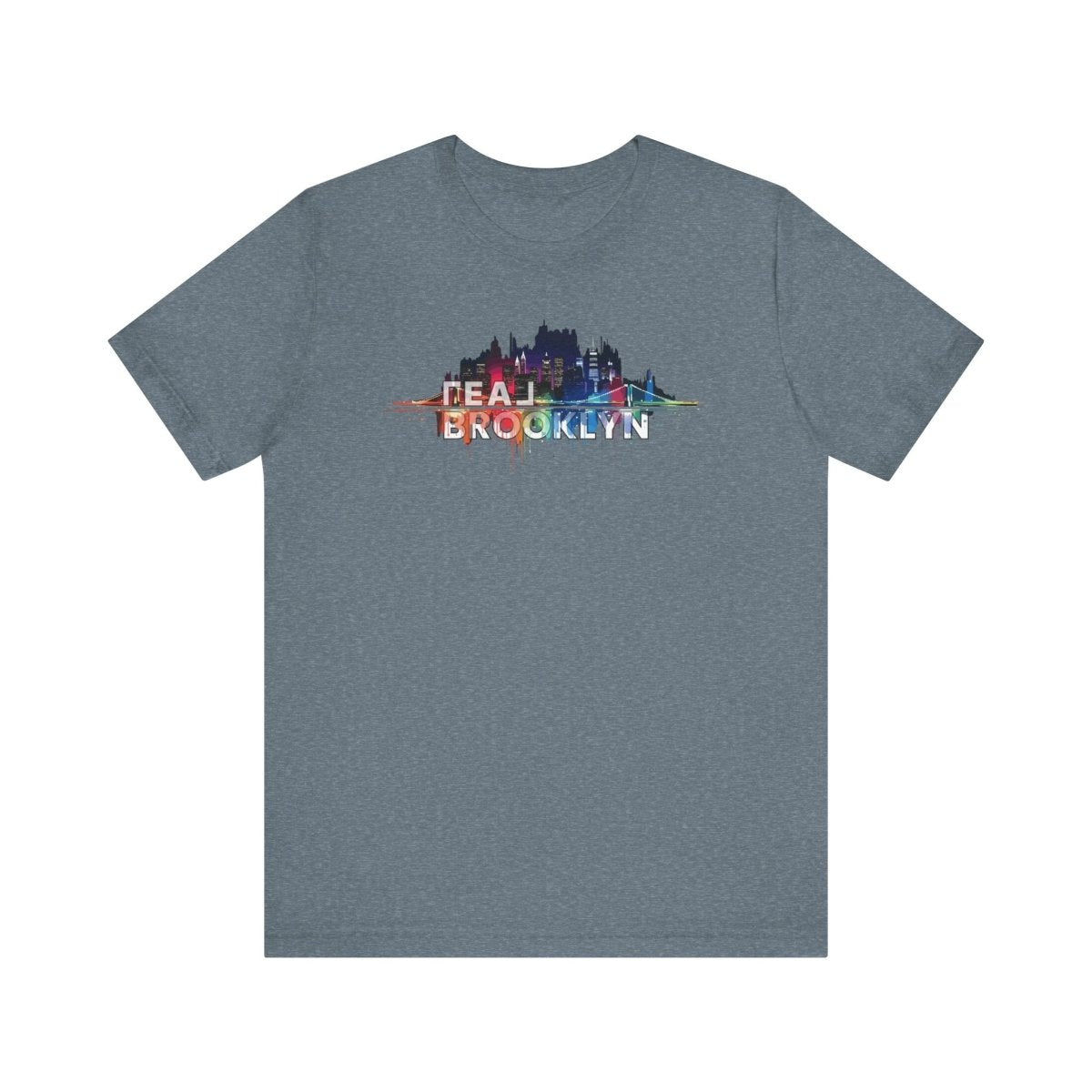 REAL Brooklyn Skyline Vector Picasso - T-Shirt | ShirtyAgents