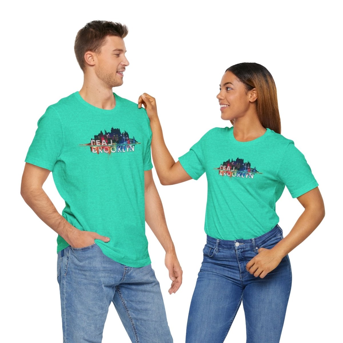 REAL Brooklyn Skyline Vector Picasso - T-Shirt | ShirtyAgents
