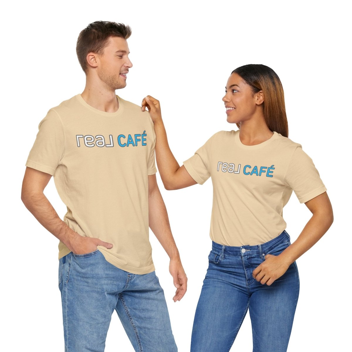 REAL Cafe Blue - T-Shirt | ShirtyAgents