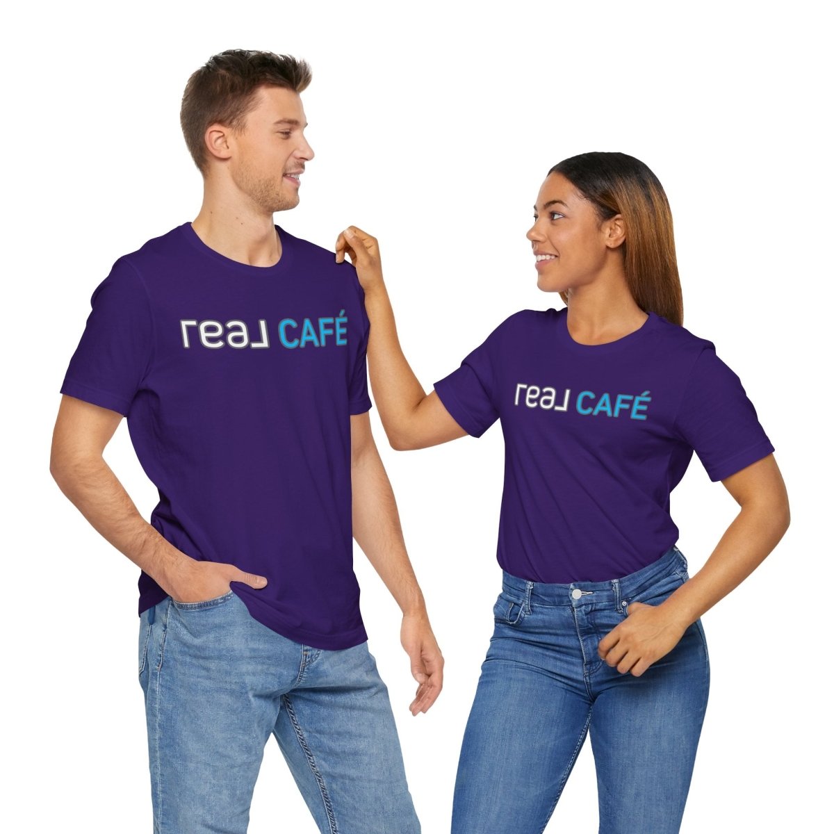 REAL Cafe Blue - T-Shirt | ShirtyAgents