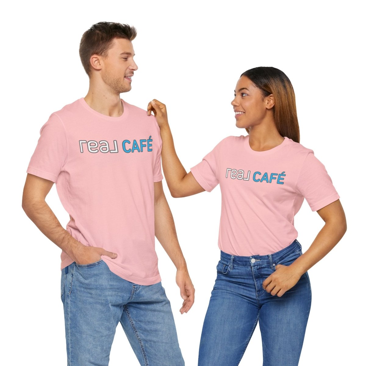 REAL Cafe Blue - T-Shirt | ShirtyAgents