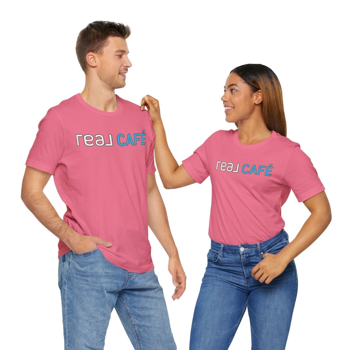 REAL Cafe Blue - T-Shirt | ShirtyAgents