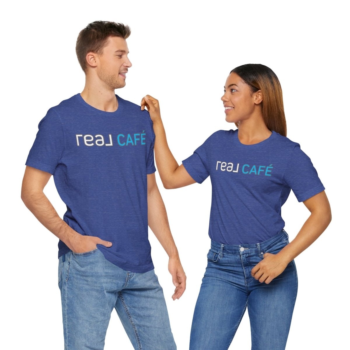 REAL Cafe Blue - T-Shirt | ShirtyAgents
