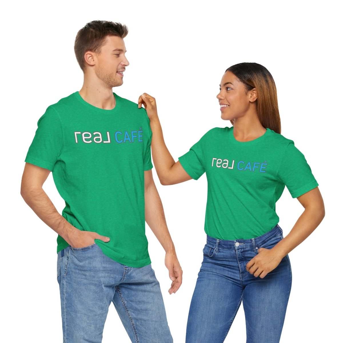 REAL Cafe Blue - T-Shirt | ShirtyAgents