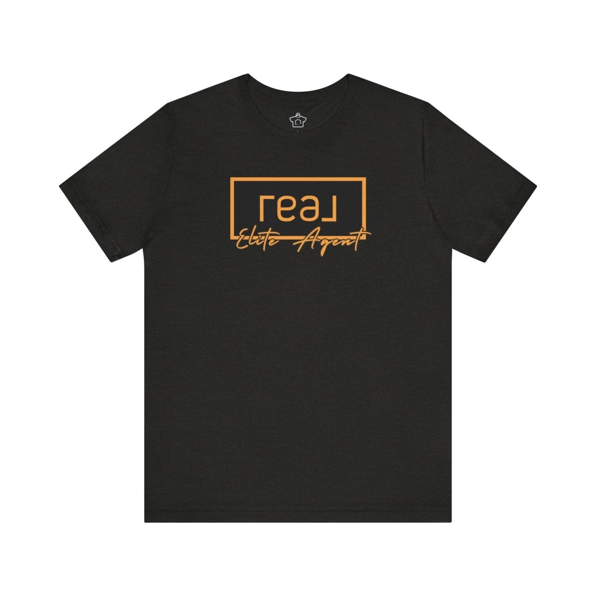 REAL Elite Agent Modern Logo Tshirt (Saffron) - T-Shirt | ShirtyAgents