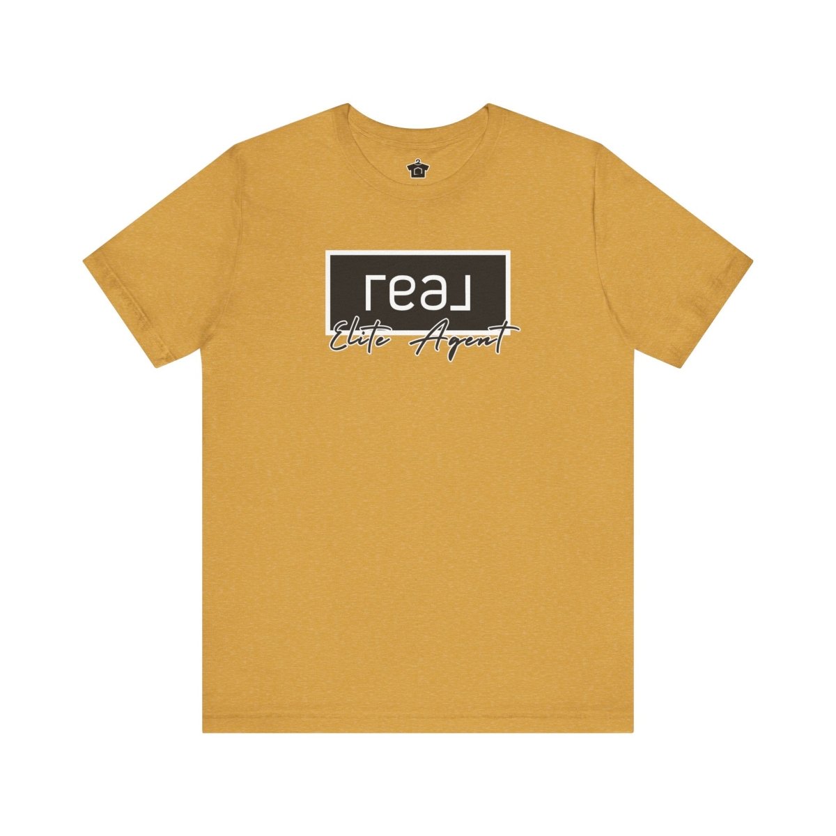 REAL Elite Agent Modern Logo Tshirt (Saffron) - T-Shirt | ShirtyAgents