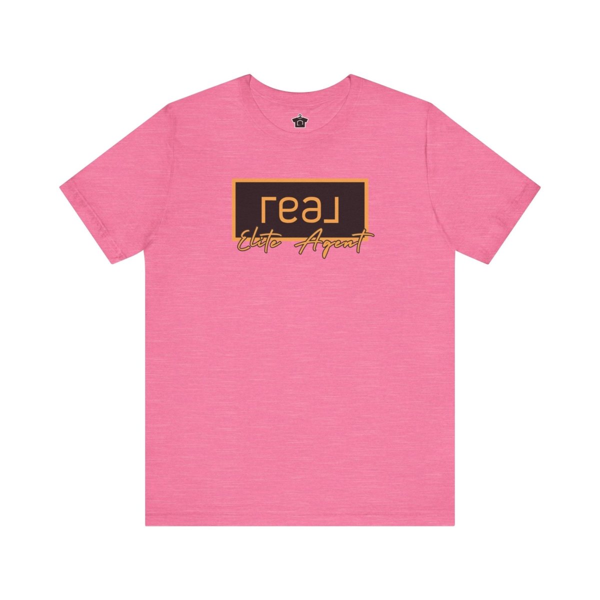 REAL Elite Agent Modern Logo Tshirt (Saffron) - T-Shirt | ShirtyAgents