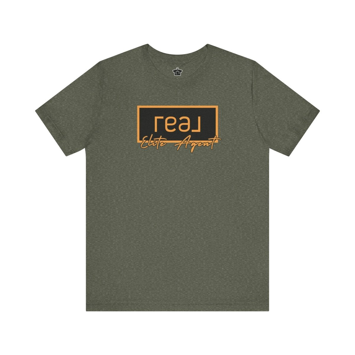 REAL Elite Agent Modern Logo Tshirt (Saffron) - T-Shirt | ShirtyAgents