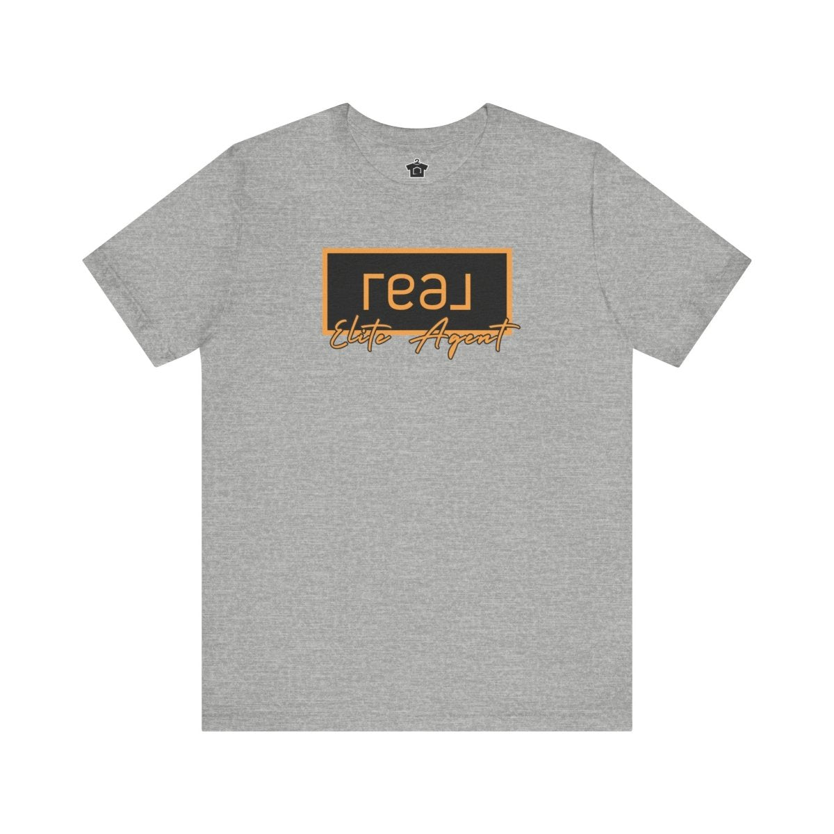 REAL Elite Agent Modern Logo Tshirt (Saffron) - T-Shirt | ShirtyAgents