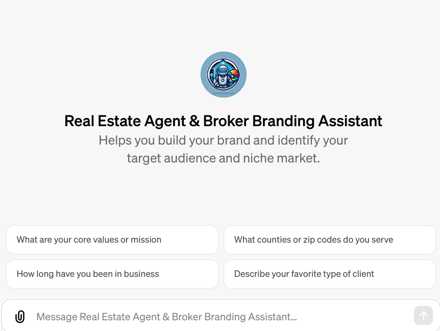 REAL Estate Agent Branding Assistant | AI Generator & GPT - | ShirtyAgents