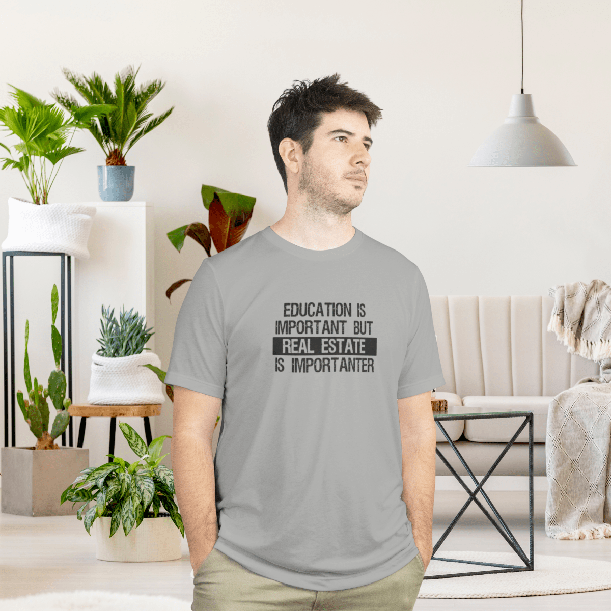 Real Estate is Importanter T-Shirt - T-Shirt | ShirtyAgents