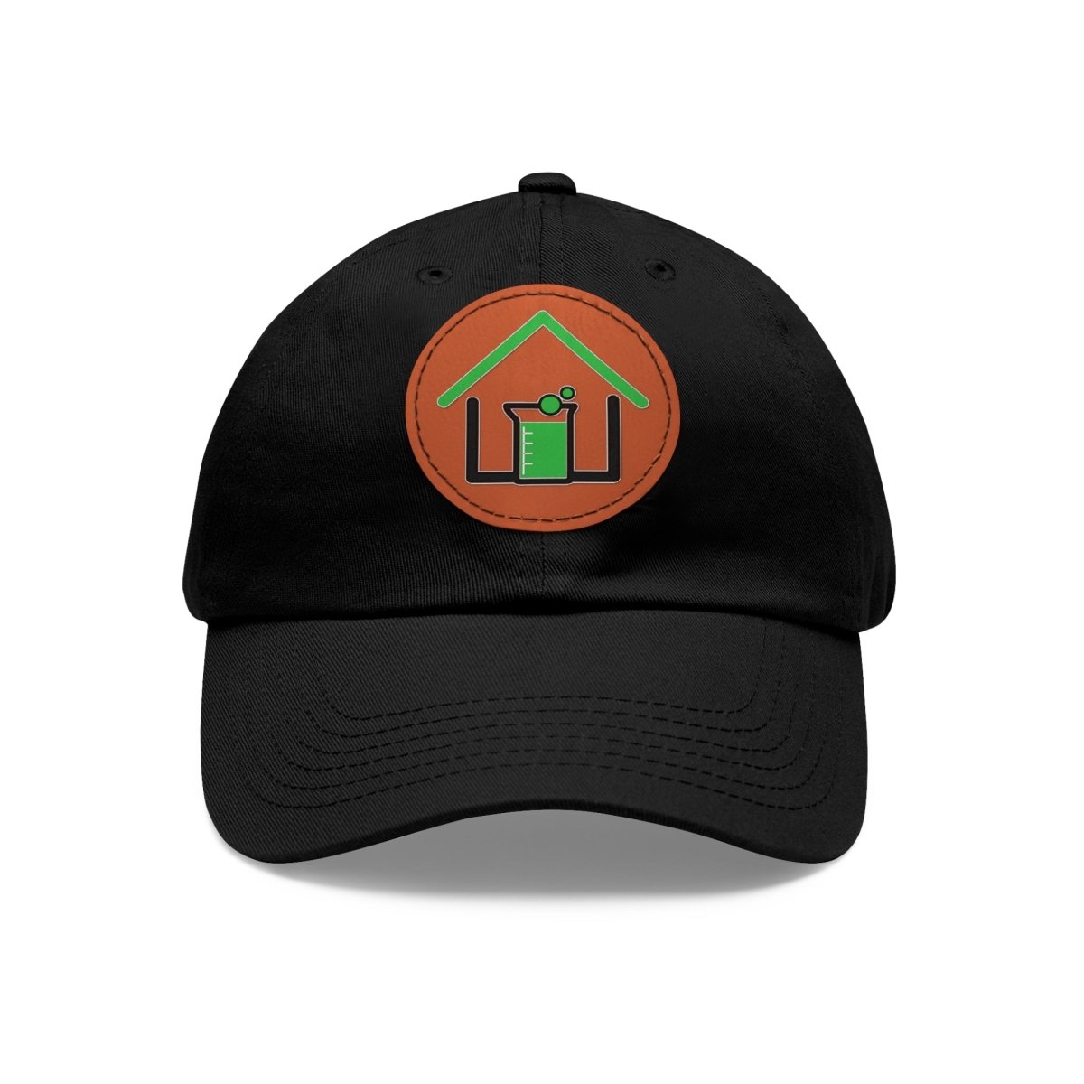 Real Estate Lab Logo Hat with Leather Patch - Hats | ShirtyAgents