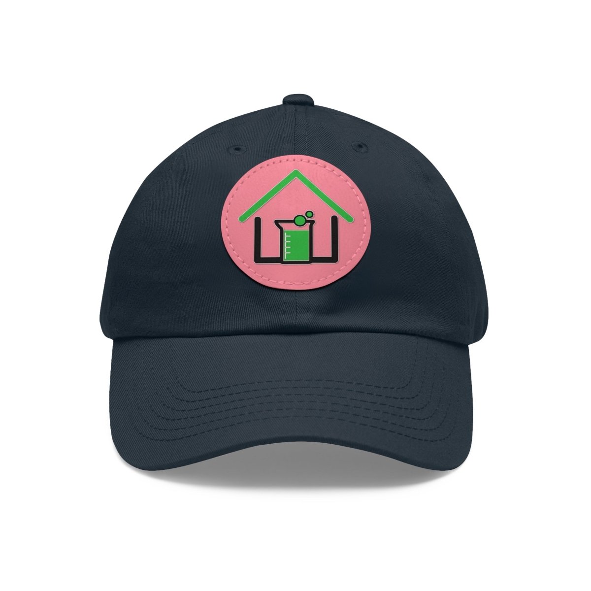 Real Estate Lab Logo Hat with Leather Patch - Hats | ShirtyAgents