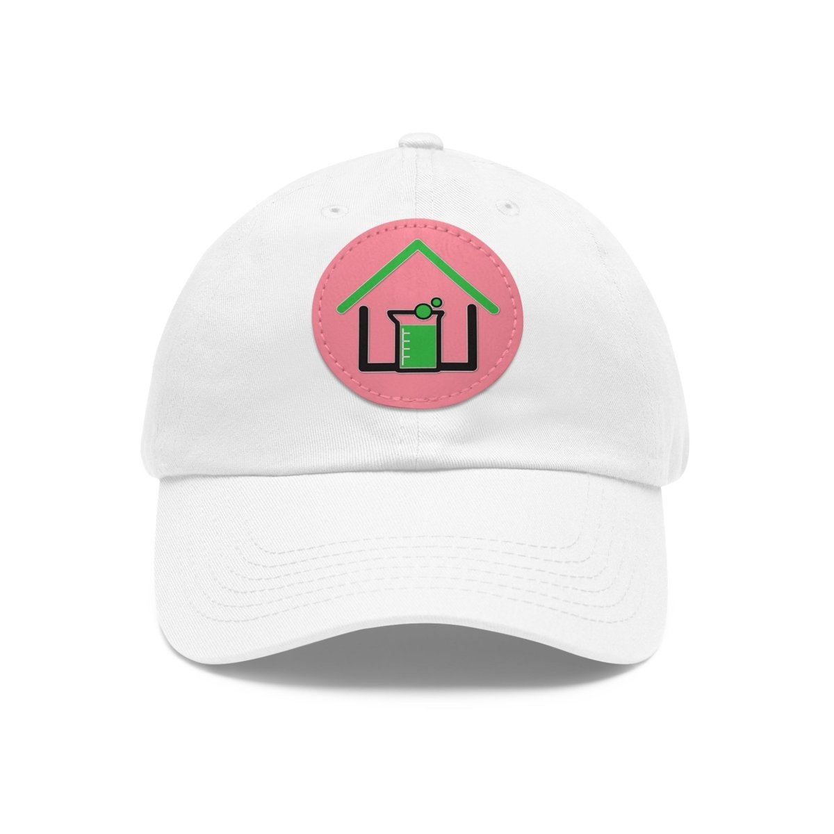 Real Estate Lab Logo Hat with Leather Patch - Hats | ShirtyAgents