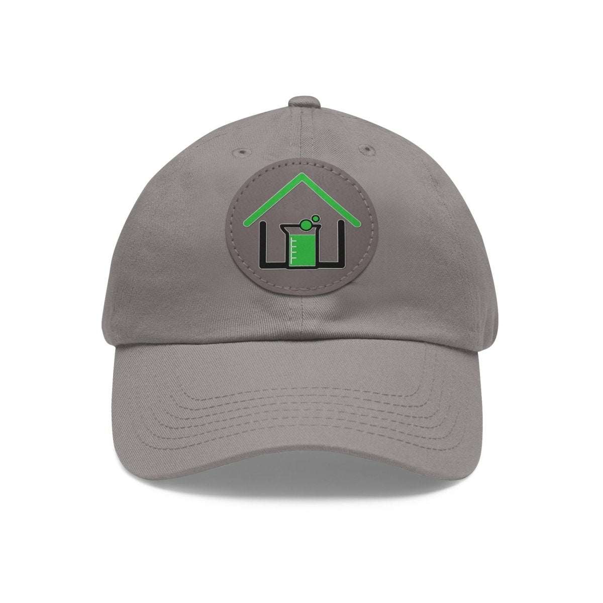 Real Estate Lab Logo Hat with Leather Patch - Hats | ShirtyAgents