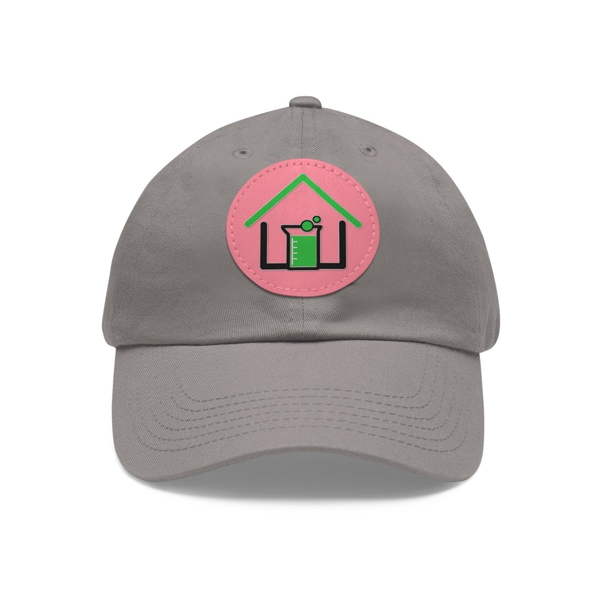 Real Estate Lab Logo Hat with Leather Patch - Hats | ShirtyAgents