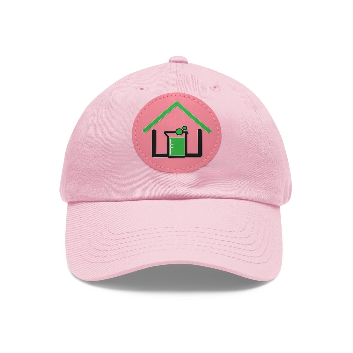 Real Estate Lab Logo Hat with Leather Patch - Hats | ShirtyAgents