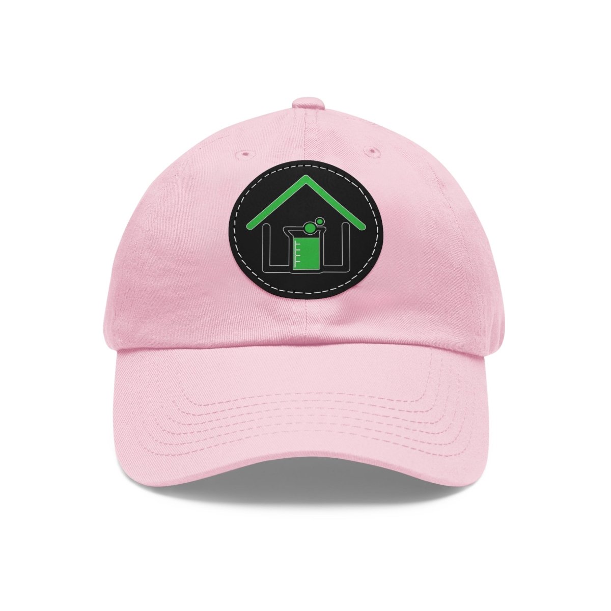 Real Estate Lab Logo Hat with Leather Patch - Hats | ShirtyAgents