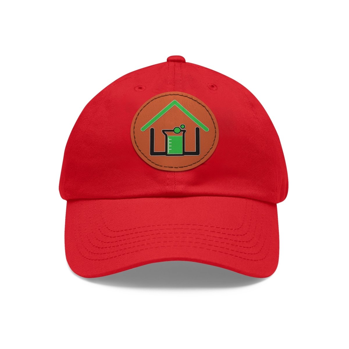 Real Estate Lab Logo Hat with Leather Patch - Hats | ShirtyAgents