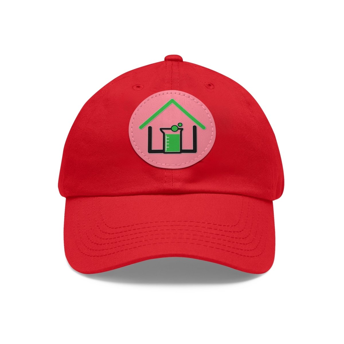 Real Estate Lab Logo Hat with Leather Patch - Hats | ShirtyAgents
