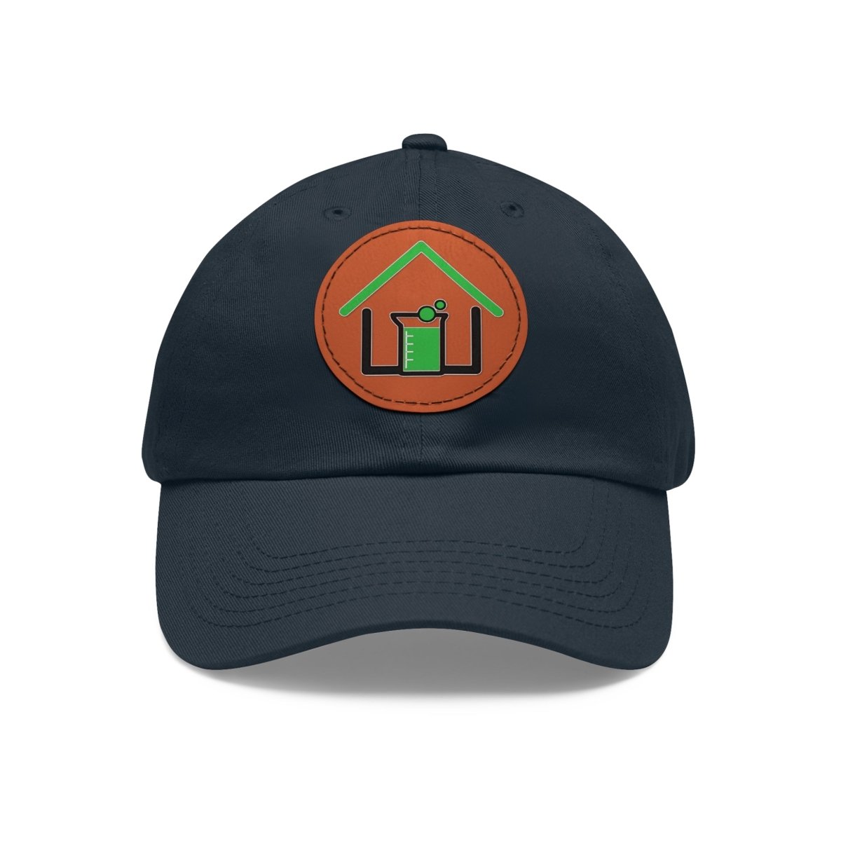 Real Estate Lab Logo Hat with Leather Patch - Hats | ShirtyAgents